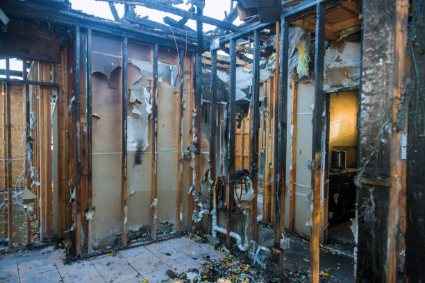 Professional Fire Damage Removal technician working in Silver Lake, NJ
